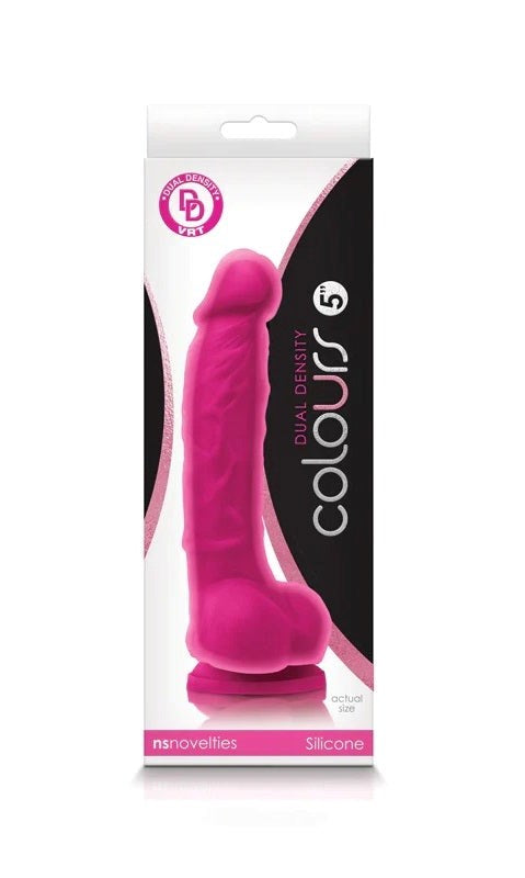 Colours Dual Density Dildo 5 inch - Realistic Dildos