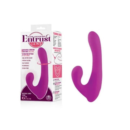 Excellent Power's Entrust-With-Lust Dual-Stimulation Vibrator - Rabbit Vibrators