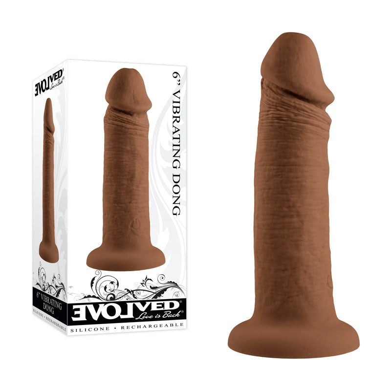 Evolved 6 Inch Vibrating Dong Vibrating Dildos