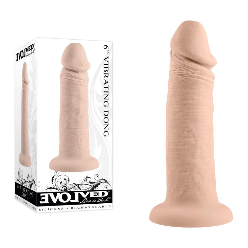 Evolved 6 Inch Vibrating Dong Vibrating Dildos