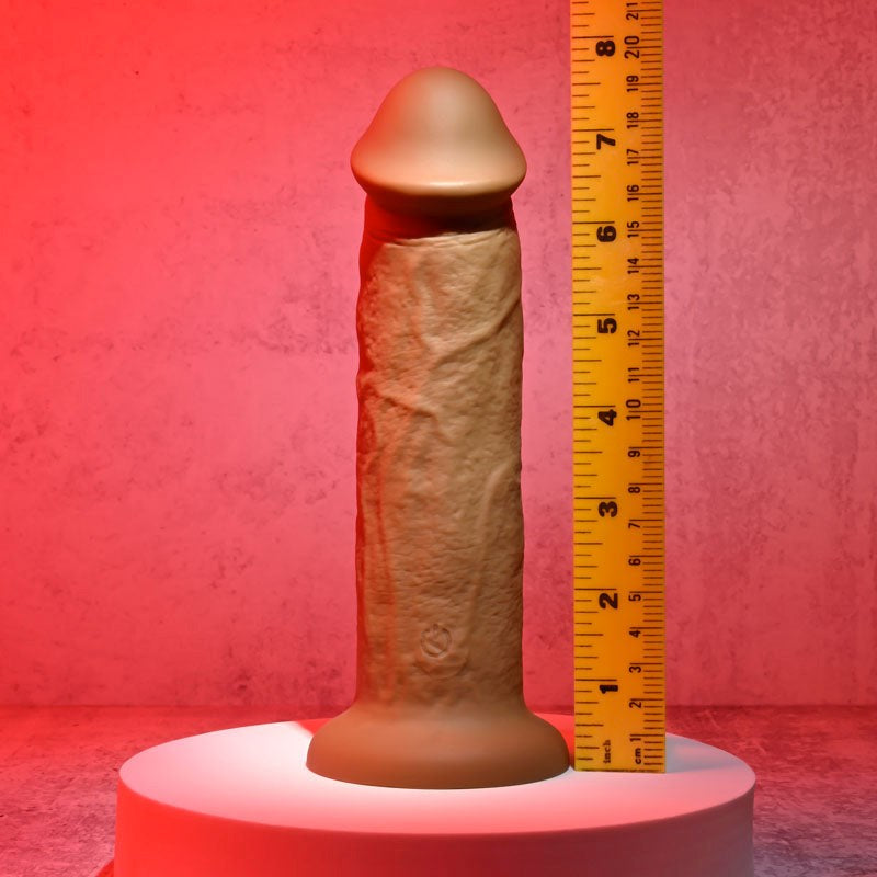 Evolved 7 Inch Girthy Vibrating Dong Vibrating Dildos