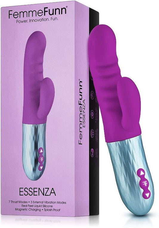 Femmefunn Essenza Thrusting Rabbit Vibrator - Rabbit Vibrators