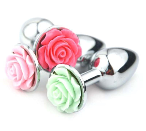 Flower Steel Butt Plug Medium - Steel Sex Toys