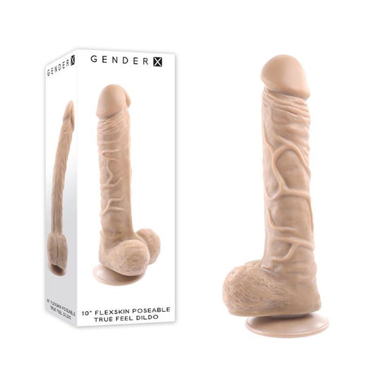 Gender X 10'' FLEXSKIN POSEABLE TRUE FEEL - Unleash Your Imagination - Realistic Dildos