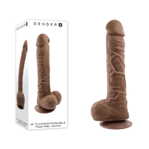 Gender X 10'' FLEXSKIN POSEABLE TRUE FEEL - Unleash Your Imagination - Realistic Dildos