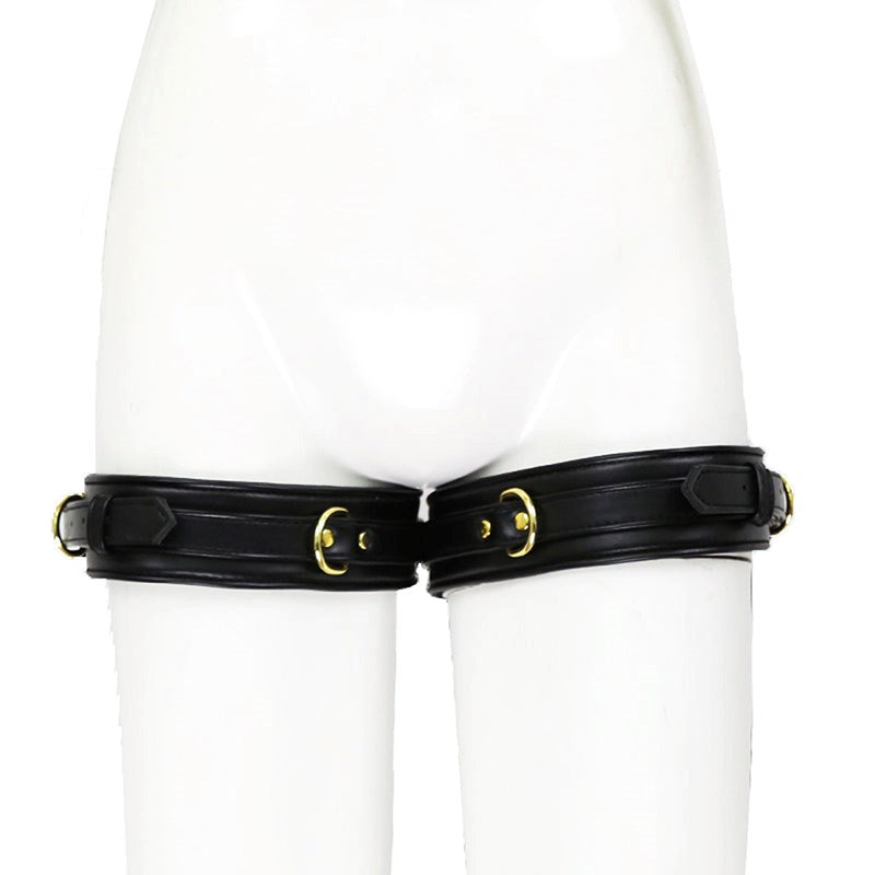 Leather Erotic Thigh Cuffs Collars And Cuffs