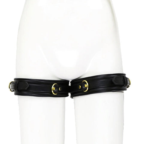 BDStyle Luxury Leather Erotic Thigh Restraints - Cuffs and Restraints
