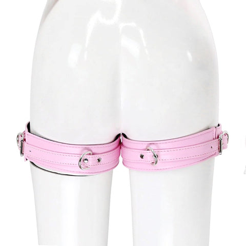 BDStyle Luxury Leather Erotic Thigh Restraints - Cuffs and Restraints