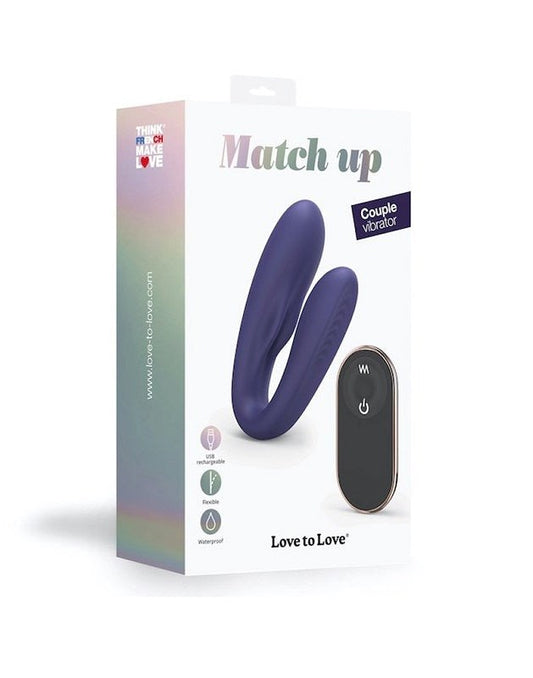 Love to Love Match Up - Dual Stimulation Couples Vibrator - Remote Control Vibrators