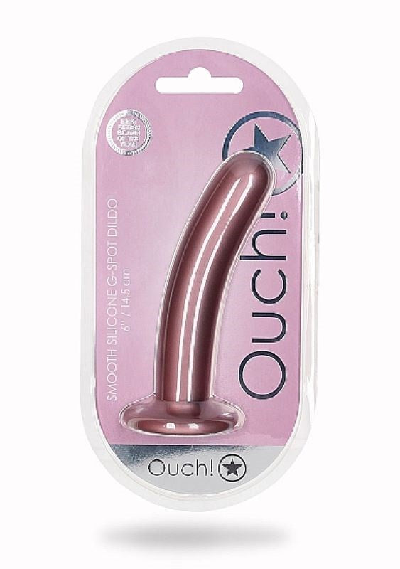 OUCH! Smooth Silicone G-Spot Dildo - 6'' / 14.5 cm Non-Realistic Dildos