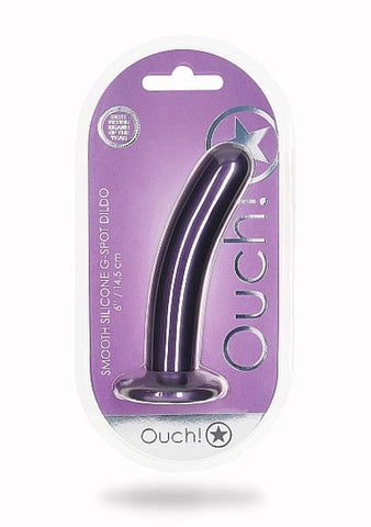 OUCH! Smooth Silicone G-Spot Dildo - 6'' / 14.5 cm - Non-Realistic Dildos