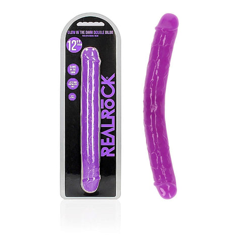 REALROCK Dual-Ended Glow-in-the-Dark Pleasure Toy - Realistic Dildos
