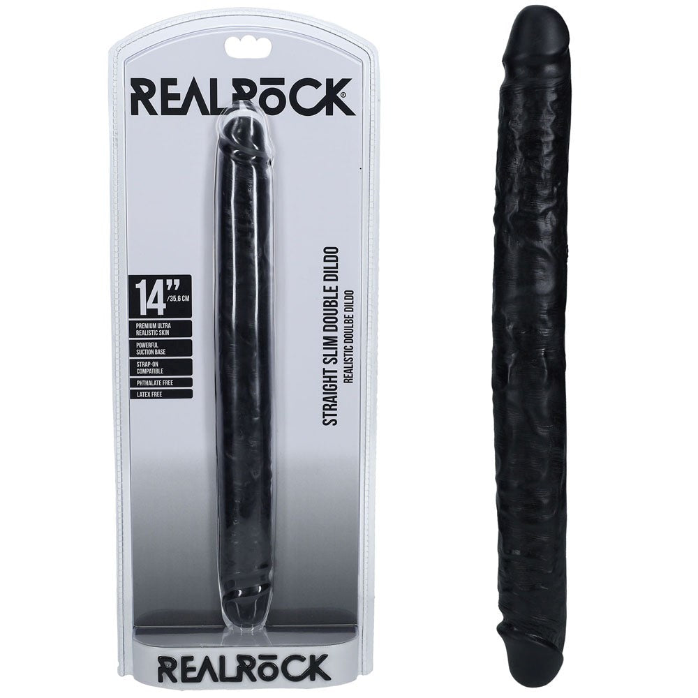 REALROCK 35cm Slim Double Dildo Realistic Dildos