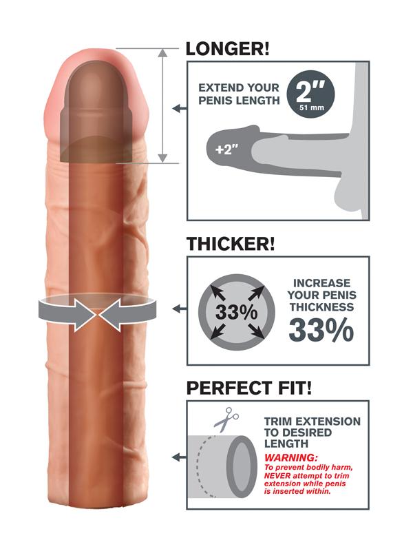 Fantasy X-tensions Perfect 2 inch Penis Extension Pumps, Extenders and Sleeves