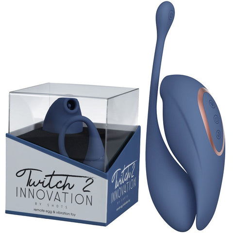 TWITCH 2 - Unleash Sensual Bliss with Suction Vibe & Vibrating Egg - Realistic Dildos