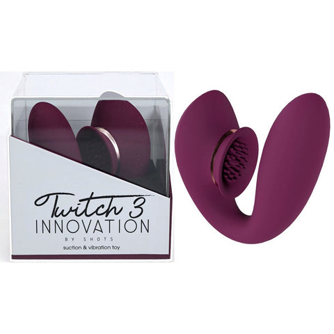 Twitch 3 - Rechargeable Vibrator & Suction for Unforgettable Pleasure - Waterproof Vibrators