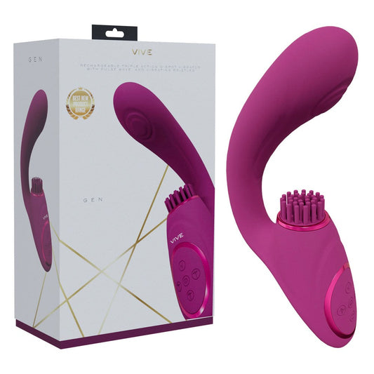 Vive Gen Triple Motor G-Spot Vibrator - Unleash Sensational Bliss - Clit Ticklers and Pulsators