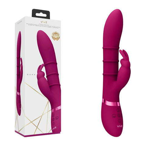 VIVE Sora - Transformative Rabbit Vibrator for Unparalleled Pleasure - Realistic Dildos