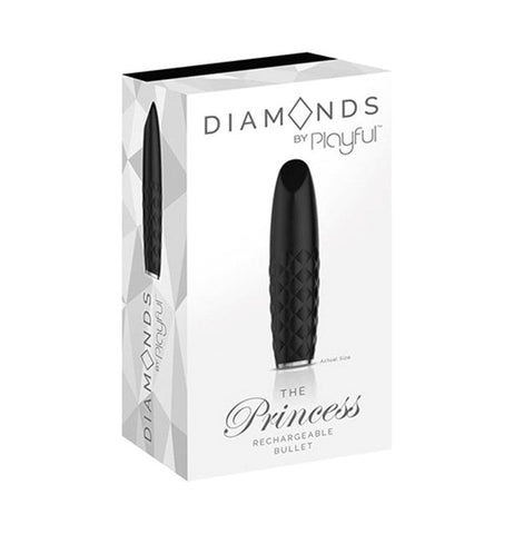 Diamonds by Playful The Princess Rechargeable Bullet - Steel Sex Toys
