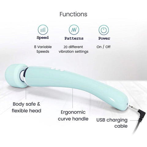 Elegance Vibrating Wand - Unleash Your Passion Discreetly - Strap On Sextoys