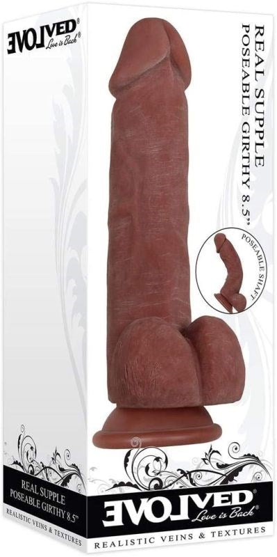 Evolved Real Supple Poseable Girthy 8.5 inch - G-Spot Vibrators