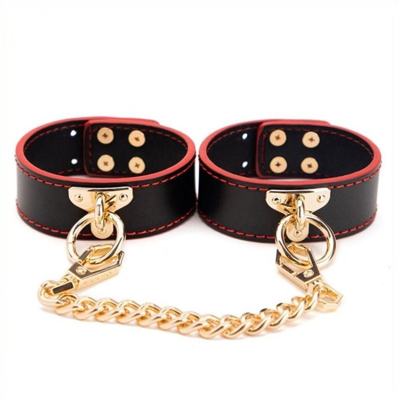 Golden Chain Wrist & Ankle Cuffs Collars And Cuffs