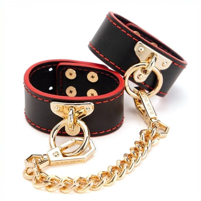 Golden Chain Wrist & Ankle Cuffs Collars And Cuffs