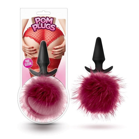 Blush Novelties Pom Plugs - Adorable Pompoms for Secure Comfort - Clit Ticklers and Pulsators