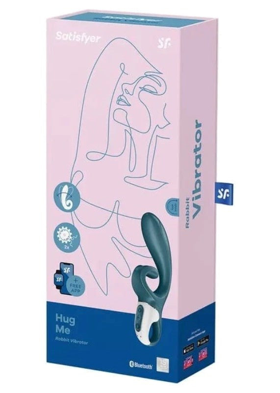 Satisfyer Hug Me Rabbit Vibe App Control Clit Ticklers and Pulsators