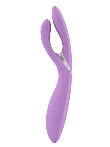 OVO E6 Rechargeable Flexible Rabbit Vibrator Rose - Rabbit Vibrators