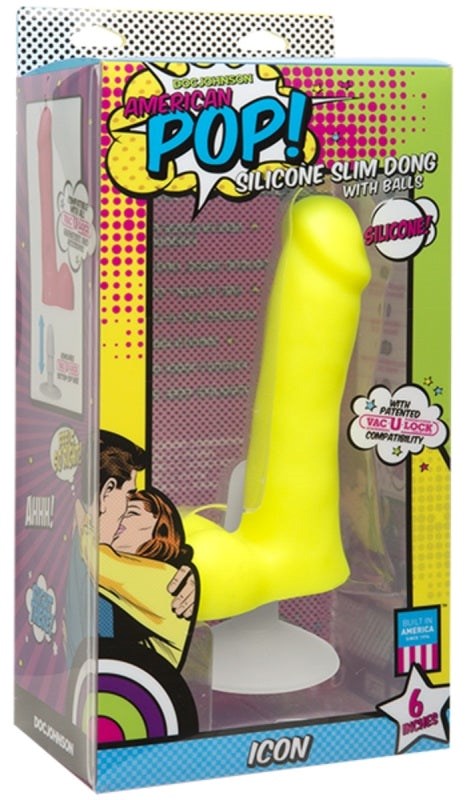 Doc Johnson American Pop Icon Realistic Dong With Ball - Realistic Dildos