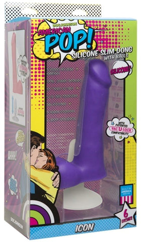 Doc Johnson American Pop Icon Realistic Dong With Ball - Realistic Dildos