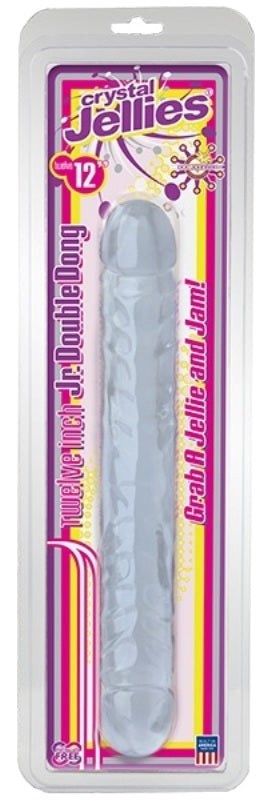 Crystal Jellies 12 inch Jr Double Dong Bullet Vibrators