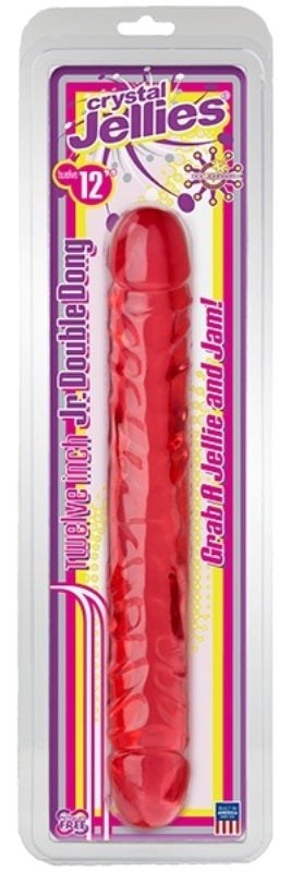 Crystal Jellies 12 inch Jr Double Dong - Bullet Vibrators