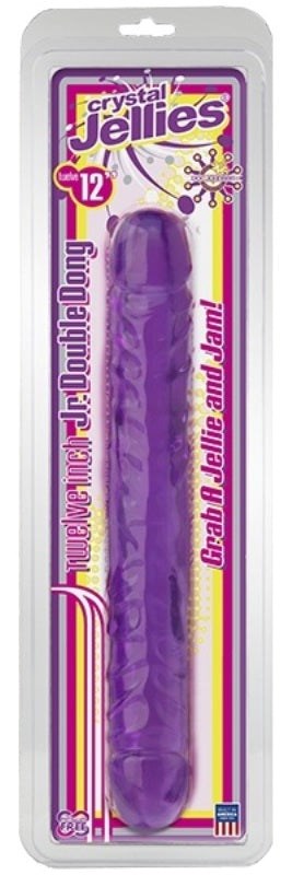 Crystal Jellies 12 inch Jr Double Dong Bullet Vibrators