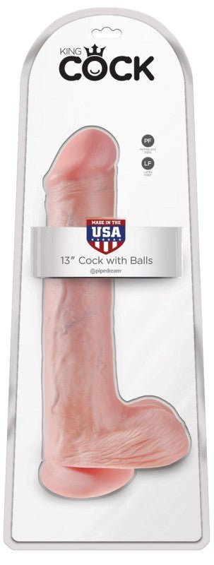 King Cock 13 Inch Cock with Balls Realistic Dildos