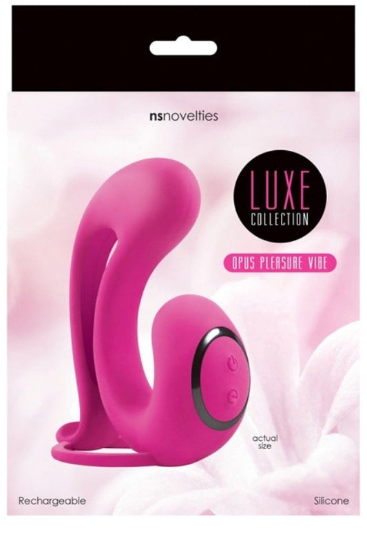 NS Novelties Luxe Opus - Rechargeable Pleasure Vibe with G-Spot and Clitoral Stimulation - Clit Ticklers and Pulsators