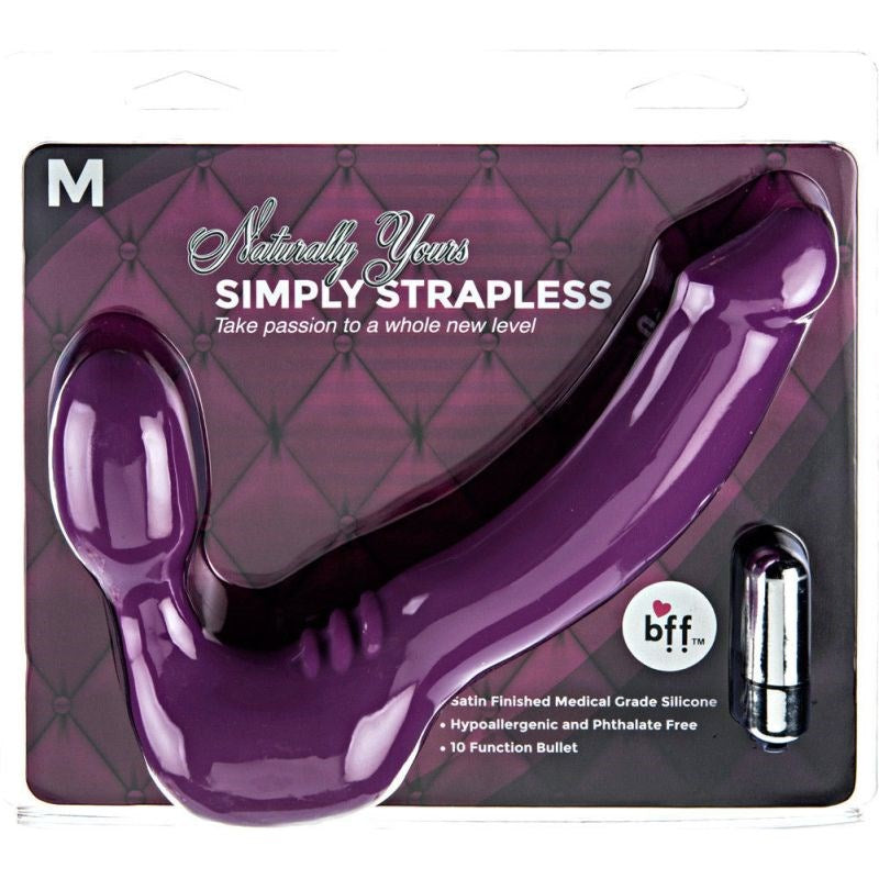 Simply Strapless Vibrating Silicone Strap-On Medium Love Eggs and Kegel Exercisers