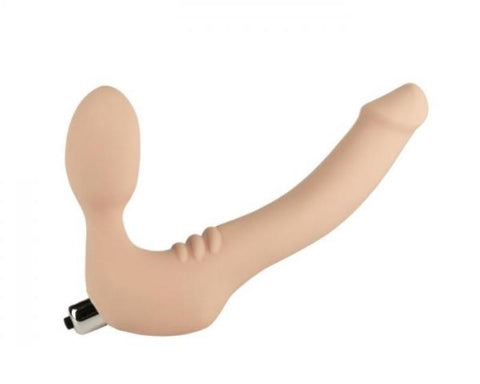 Simply Strapless Vibrating Silicone Strap-On Medium - Love Eggs and Kegel Exercisers