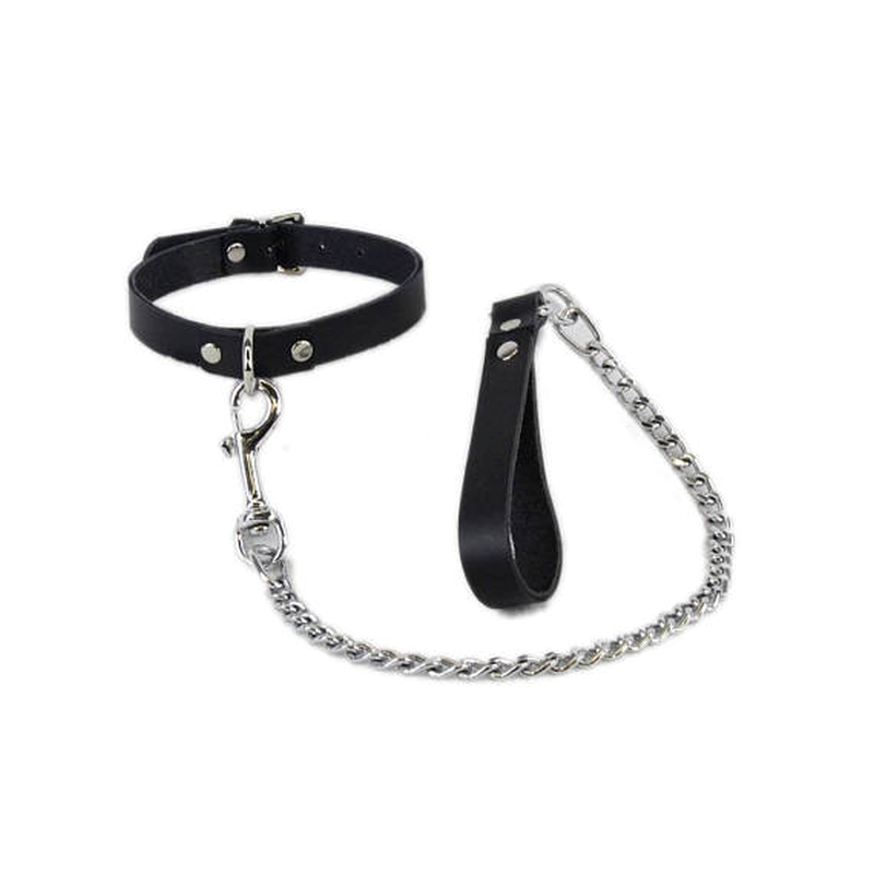 Slave Bondage Collar with Lead Collars And Cuffs