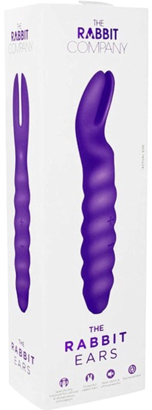 The Rabbit Ears USB Rechargeable Silicone Massager Clit Ticklers and Pulsators