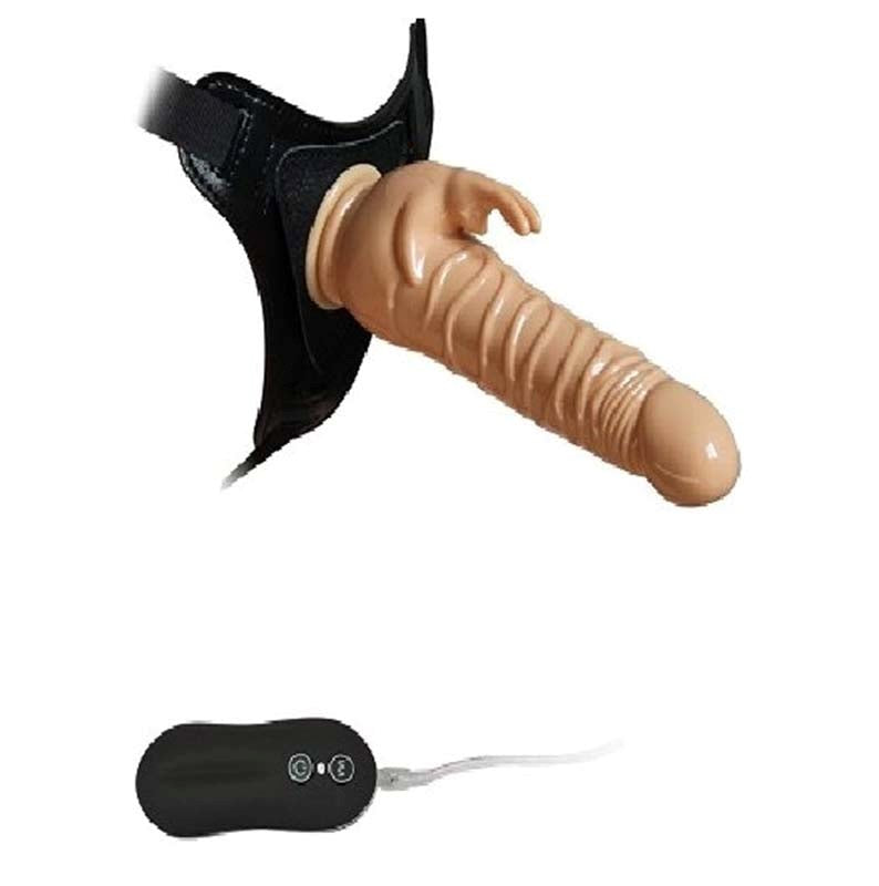 Aphrodisia Harness Rabbit Dildo 8.5 Clit Ticklers and Pulsators