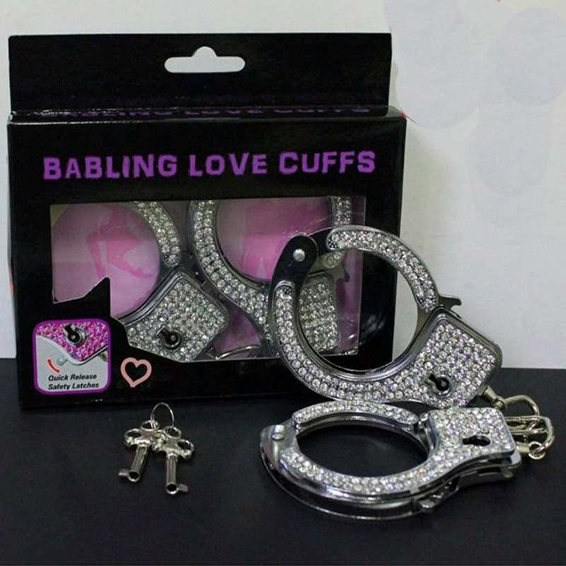 Babling Diamonte Handcuffs G-Spot Vibrators