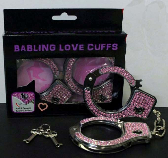 Babling Diamonte Handcuffs G-Spot Vibrators