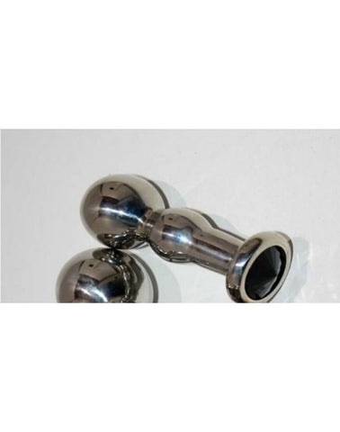Radiant Indulgence - Hell's Couture Gem-Adorned Anal Pleasure Plug - Steel Sex Toys