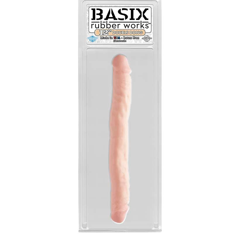 Basix 12 Inch Double Dong Realistic Dildos