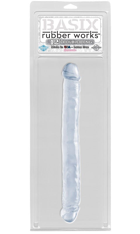 Basix 12 Inch Double Dong Realistic Dildos