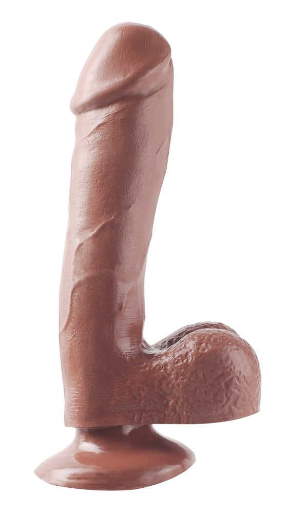 Basix 7.5 Inch Dong with Suction Cup Realistic Dildos