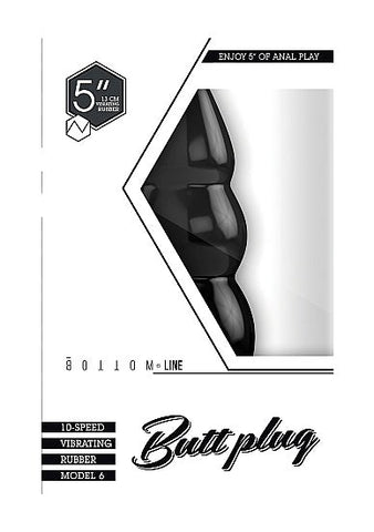Bottom Line Vibrating Butt Plug Model 6 - Penis Pumps And Stretchers