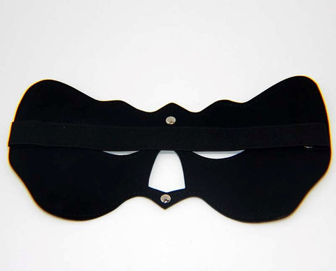 Cat Woman PVC Eye Mask Black Heavy - Fancy Dress Ups